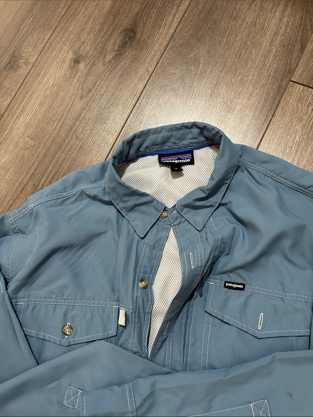 Patagonia Men's Slate Blue Lightweight Shirt-Jacket